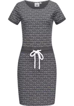 Летнее платье PEAK TIME "L80023", пляжное платье из легкого трикотажа со шнуром, серый