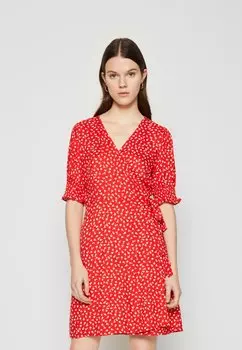 Летнее платье Pieces, красный