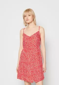 Летнее платье Pieces, красный