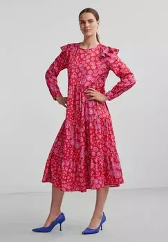 Летнее платье Pieces, красный