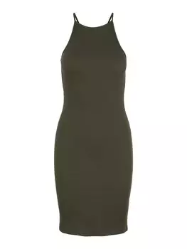 Летнее платье PIECES Ostina, темно-зеленый