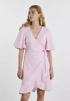 Летнее платье Pieces, розовый