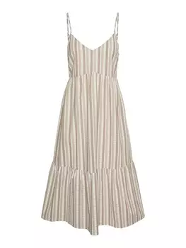 Летнее платье PIECES Summer Dress AITLYN, бежевый