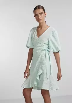 Летнее платье Pieces, светло-синий