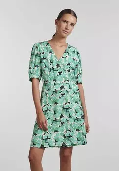 Летнее платье Pieces, зеленый