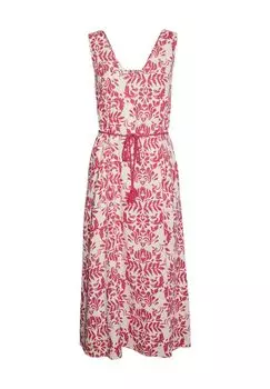Летнее платье, принт по всей поверхности, пояс, для женщин VERO MODA, цвет Raspber