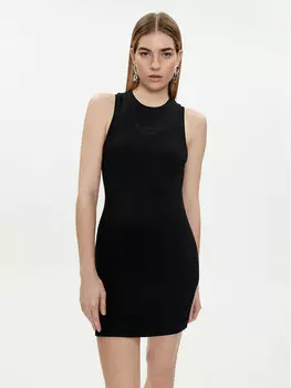 Летнее платье приталенного кроя Juicy Couture, черный