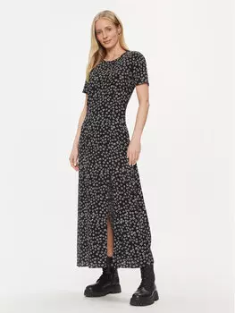 Летнее платье приталенного кроя Tommy Jeans, черный