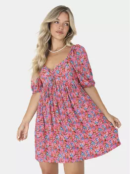 Летнее платье прямого кроя Brave Soul, розовый