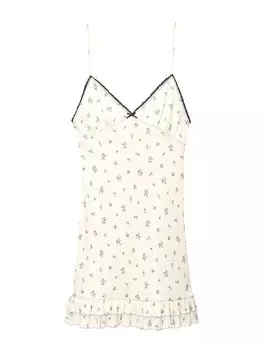 Летнее платье Pull&Bear, экрю