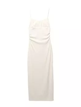 Летнее платье Pull&Bear, экрю