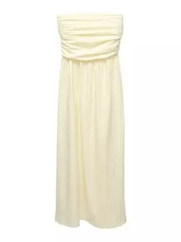 Летнее платье Pull&Bear, цвет Curry/Pastel yellow