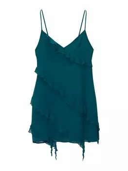 Летнее платье Pull&Bear, цвет Petrol