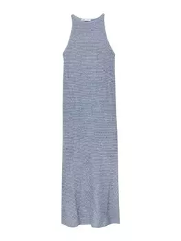 Летнее платье Pull&Bear, дымчатый синий