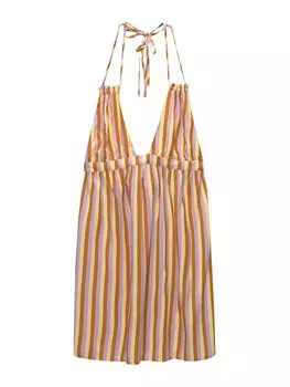 Летнее платье Pull&Bear, коричневый