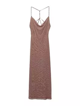 Летнее платье Pull&Bear, коричневый