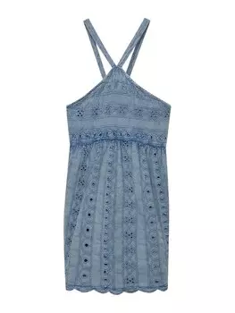 Летнее платье Pull&Bear, пыльный синий