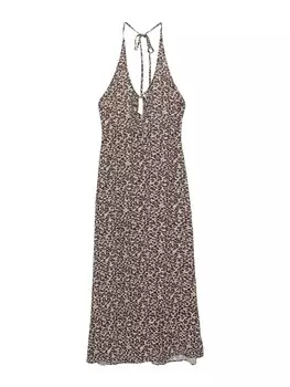 Летнее платье Pull&Bear Summer Dress, цвет brown/light brown