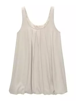 Летнее платье Pull&Bear, светло-бежевый