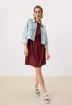 Летнее платье QS by s.Oliver, бордовый