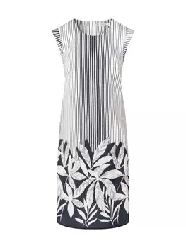 Летнее платье Quiosque 4UB002, цвет Night blue/White