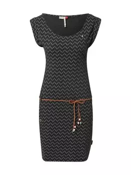 Летнее платье Ragwear Tag Zig Zag, пестрый черный