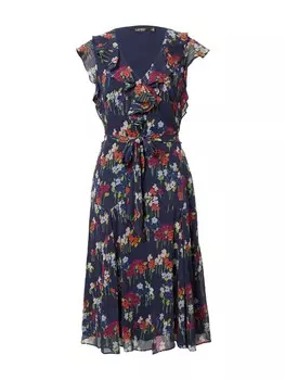 Летнее платье Ralph Lauren, темно-синий/голубой