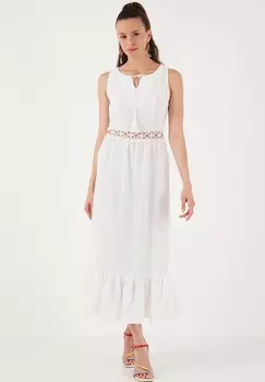 Летнее платье REGULAR FIT LELA, слоновая кость