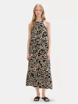 Летнее платье regular fit Tom Tailor, черный