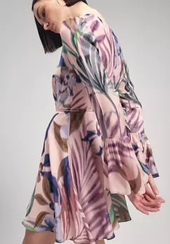 Летнее платье RUFFLE DETAILED adL, фуксия