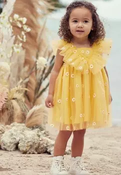 Летнее платье RUFFLE, REGULAR FIT Next, желтый