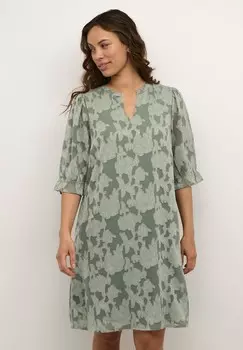 Летнее платье RYANA Cream, темно-зеленый