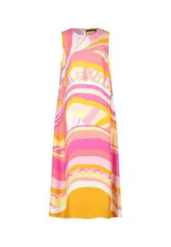 Летнее платье с круглым вырезом. Betty Barclay, мультиколор