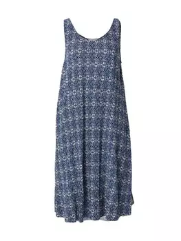 Летнее платье s.Oliver Summer Dress, цвет marine blue/light blue