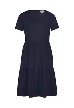 Летнее платье с ярусами Vera Mont, цвет Night Sky