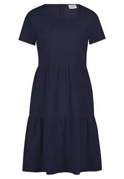 Летнее платье с ярусами Vera Mont, синий