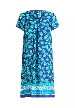 Летнее платье с V-образным вырезом BETTY BARCLAY, синий