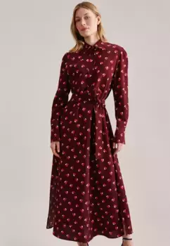 Летнее платье seidensticker "Black Rose", принт на воротнике, розовый