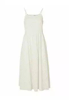 Летнее платье Selected, молочный