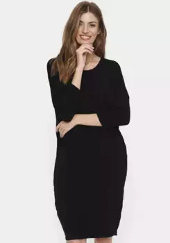 Летнее платье Сен-Тропе "MilaSZ R-N Dress", с рукавами 3/4 Saint Tropez, черный