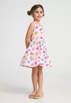 Летнее платье SKATER FANTASIA POP Terranova, фуксия