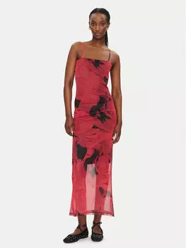 Летнее платье slim fit Noisy May, красный