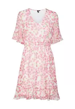 Летнее платье Смилла, длиной до колена, женское VERO MODA, цвет Snow