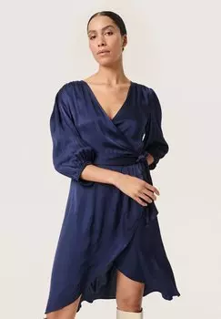 Летнее платье Soaked in Luxury, темно-синий