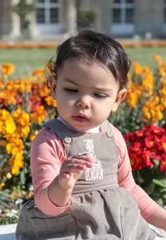 Летнее платье Sophie la Girafe, оксфорд светло-коричневый