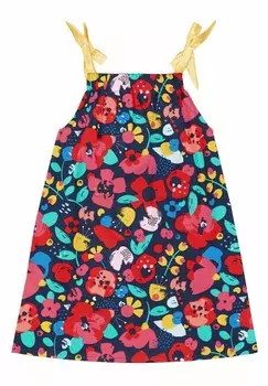 Летнее платье SPRING FLOWERS Denokids, красный