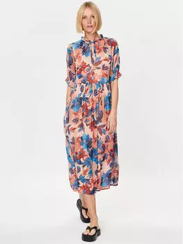 Летнее платье стандартного кроя B.Young, мультиколор