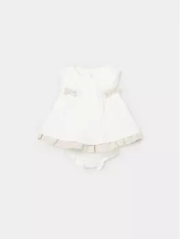 Летнее платье стандартного кроя Mayoral, экрю