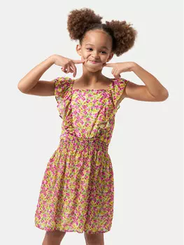 Летнее платье стандартного кроя Mayoral, мультиколор