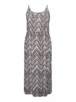 Летнее платье стандартного кроя Only Carmakoma, серый